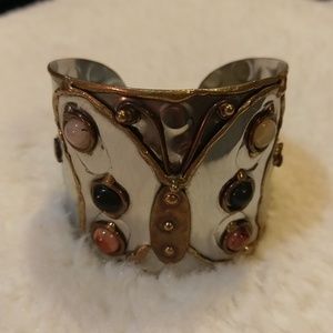 Rustic butterfly cuff
